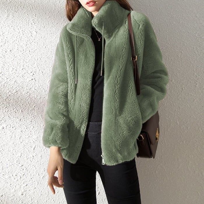 Moon - Quilted Coat with Stand-Up Collar