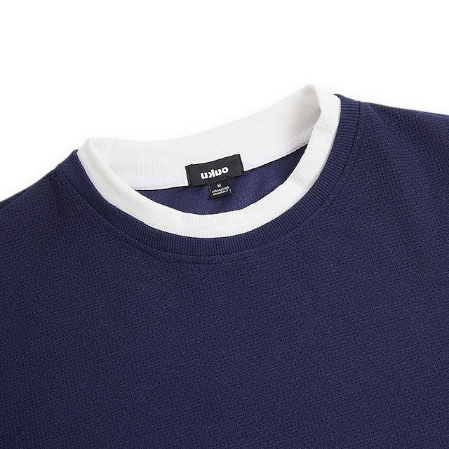 Textured Knit Crewneck Sweater | Lightweight Cotton Blend | Elevated Everyday Layer