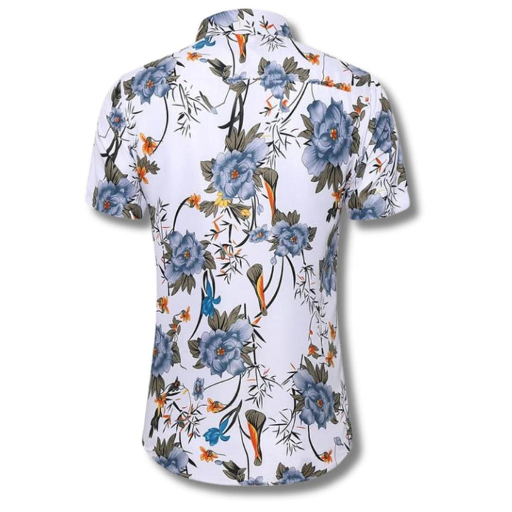 Men’s Floral Print Short-Sleeve Shirt | Lightweight Summer Button-Up | Casual Resort Wear Canada