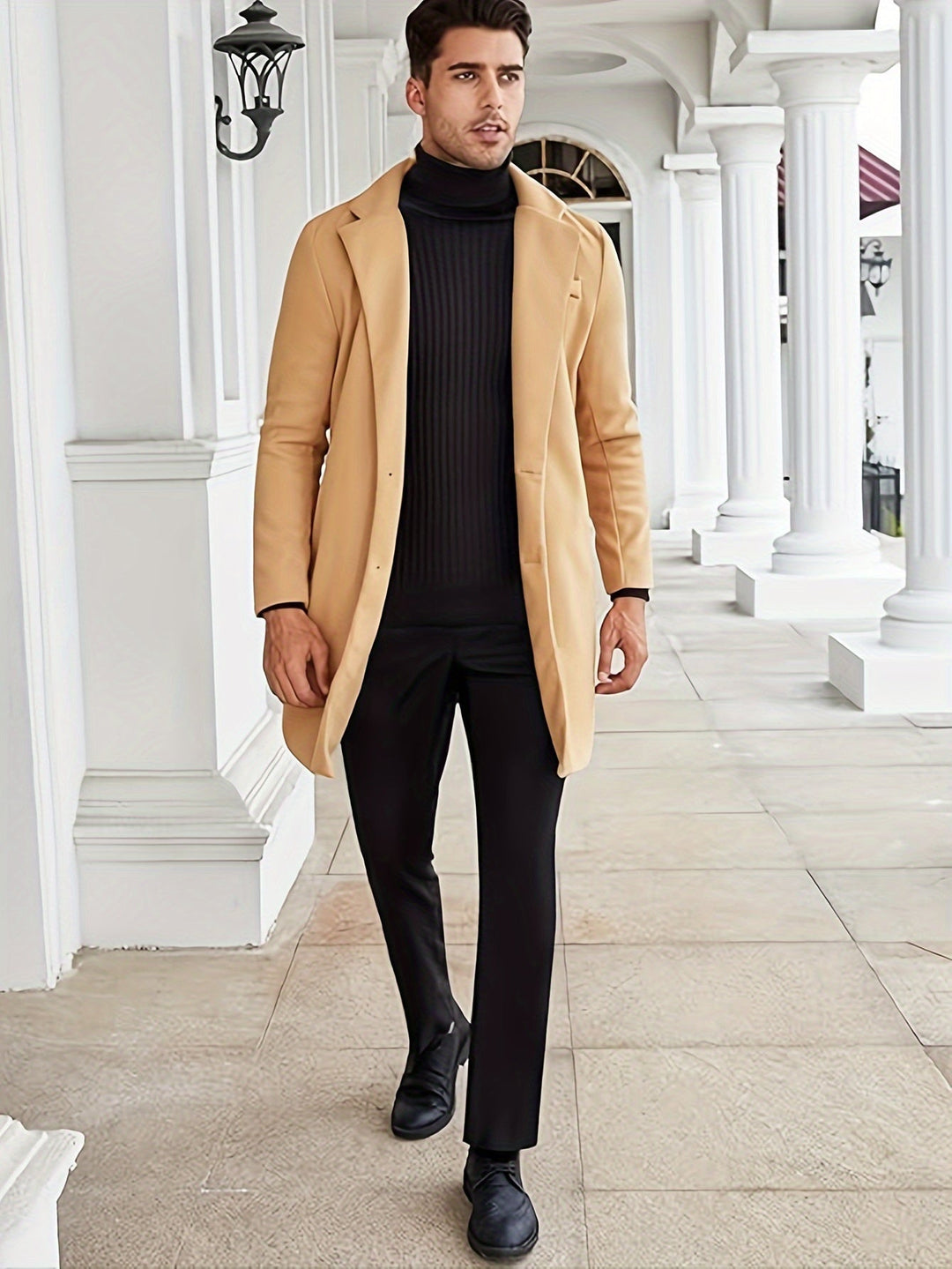 Ribbed Turtleneck Sweater | Slim Fit Cable Knit | Fall-Winter Essential