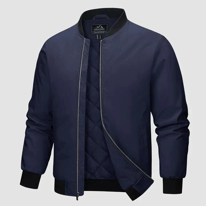 Blouson aviateur matelassé pour homme | Finitions côtelées | Veste légère idéale pour l'automne