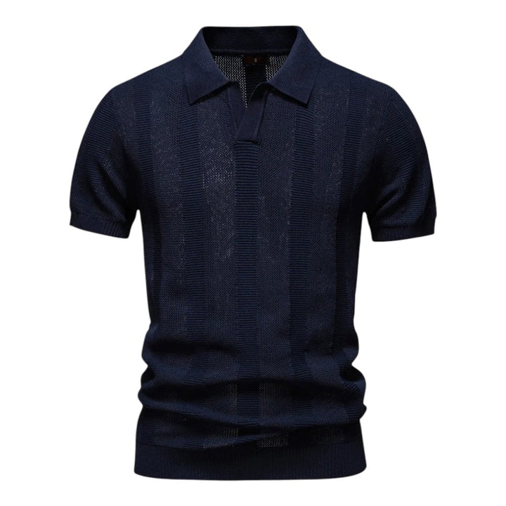 Men’s Knit Polo Shirt | Short-Sleeve Casual Top | Lightweight Summer Wear
