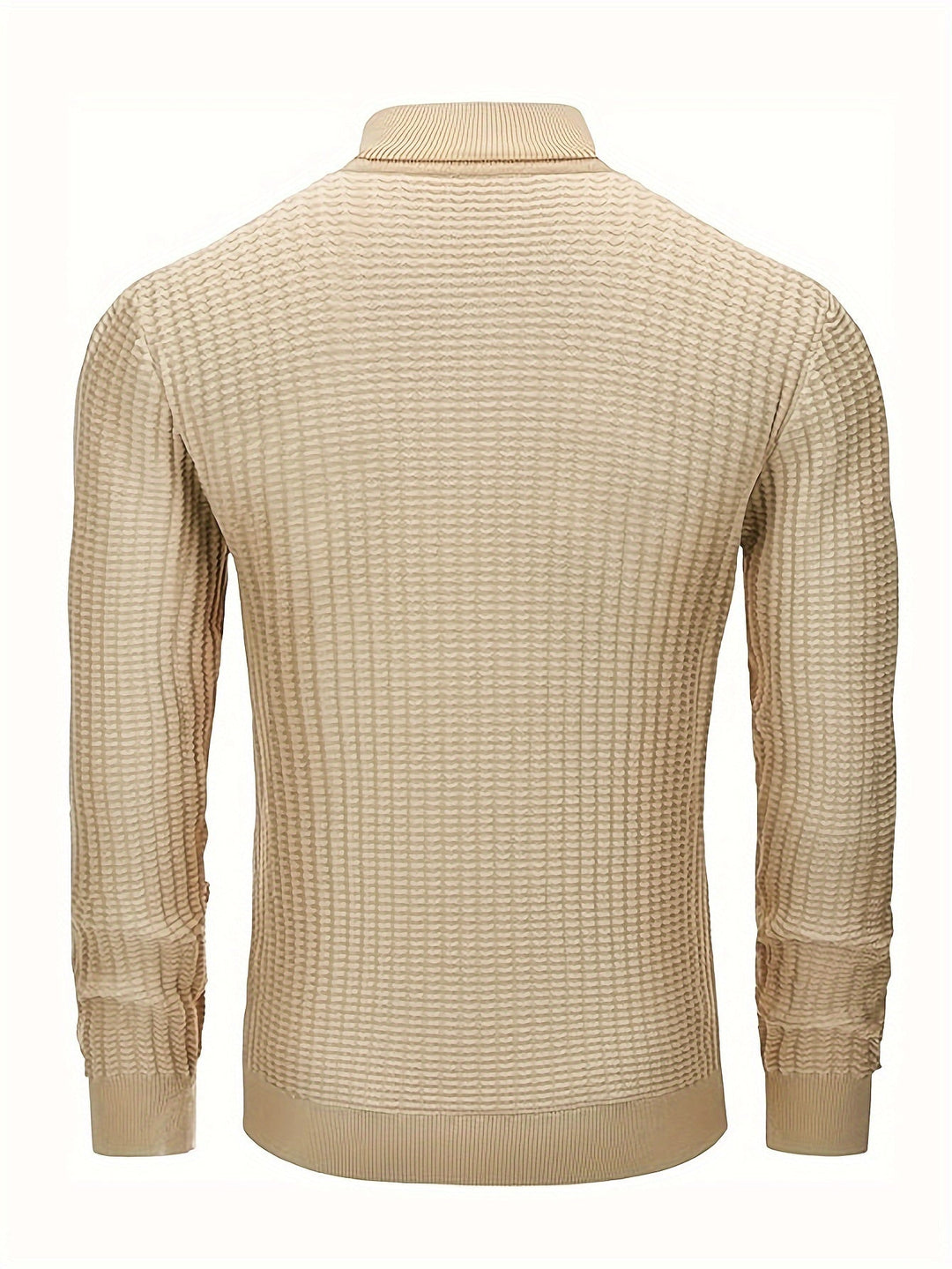 Ribbed Turtleneck Sweater | Slim Fit Cable Knit | Fall-Winter Essential