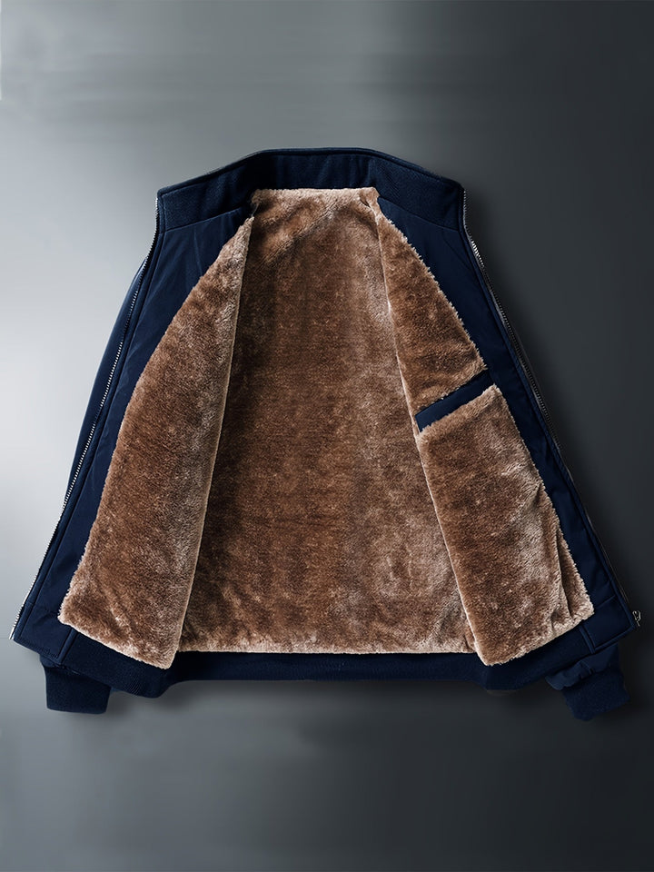 Veste softshell doublée polaire pour homme | Vêtement d'extérieur décontracté et coupe-vent | Couche urbaine pour temps froid