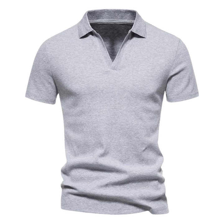 Men’s Stretch Knit Polo Shirt | Soft Slim Fit Collared Tee | Casual Summer Top