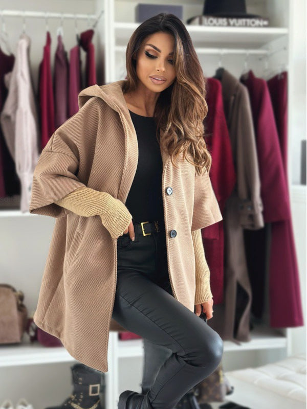 Quelirra - Elegant Hooded Jacket for Autumn and Winter
