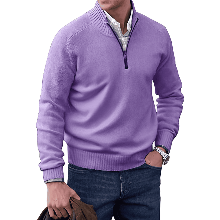 Ethan – Classic Quarter-Zip Sweater