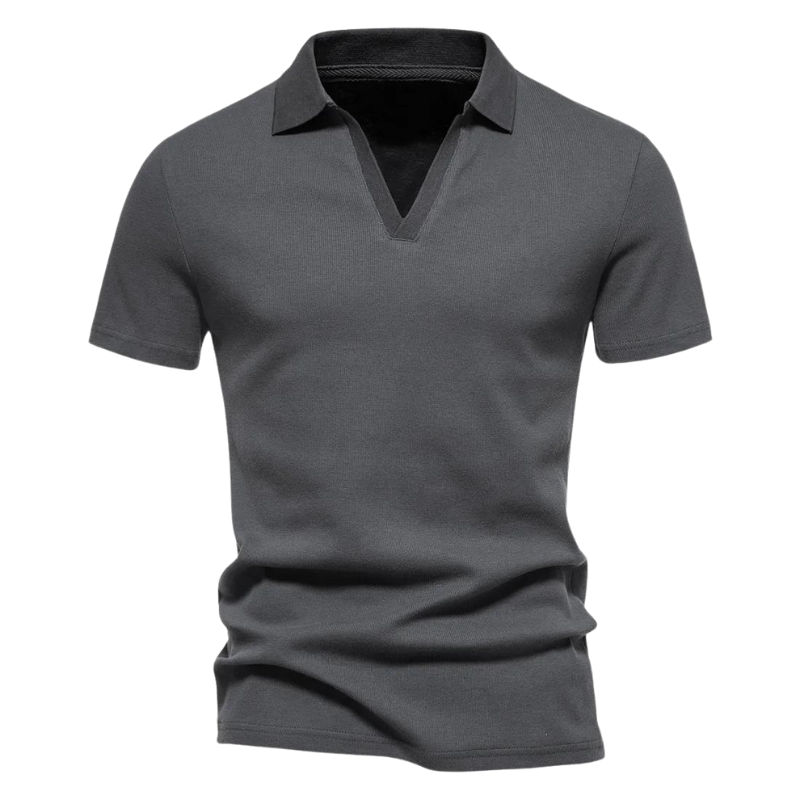 Men’s Stretch Knit Polo Shirt | Soft Slim Fit Collared Tee | Casual Summer Top