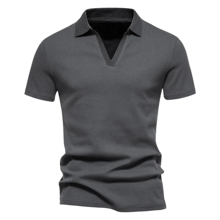 Men’s Stretch Knit Polo Shirt | Soft Slim Fit Collared Tee | Casual Summer Top