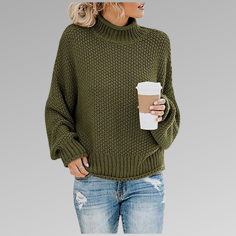 Loes - Women's Turtleneck Sweater 2025 Oversize