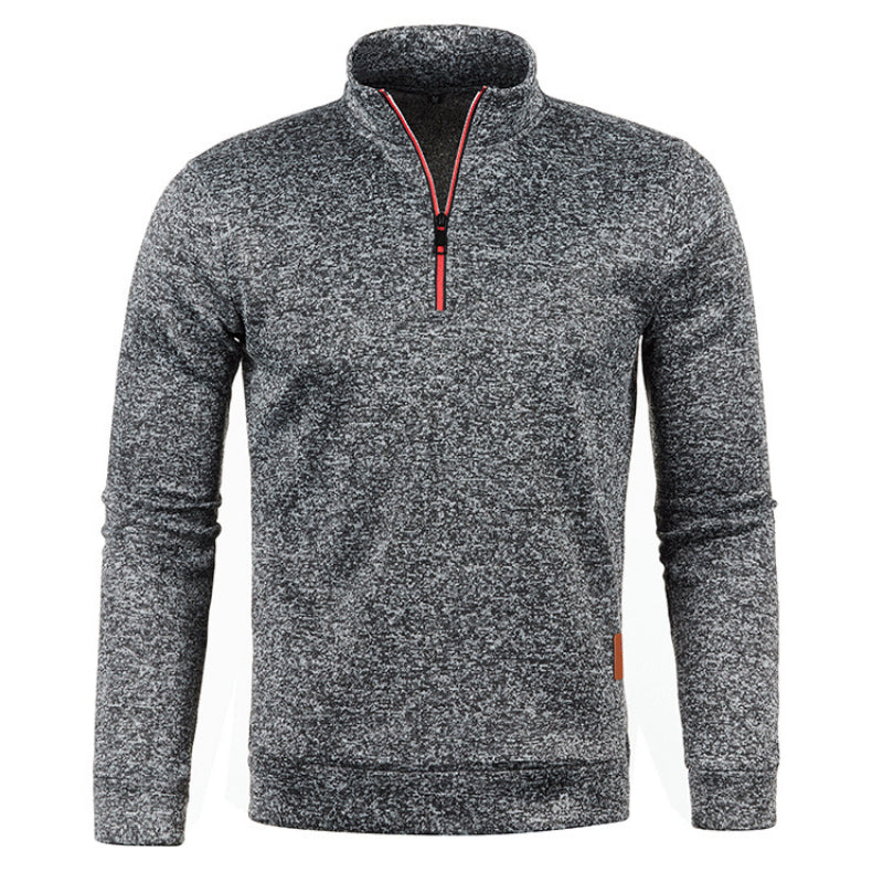 Men's Quarter-Zip Fleece Pullover | Minimalist Fit | Soft Brushed Knit