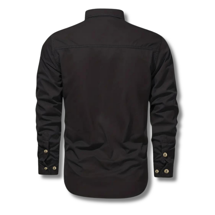 Men's Canvas Utility Shirt | Dual Chest Pockets & Rugged Cotton | Workwear-Inspired Style