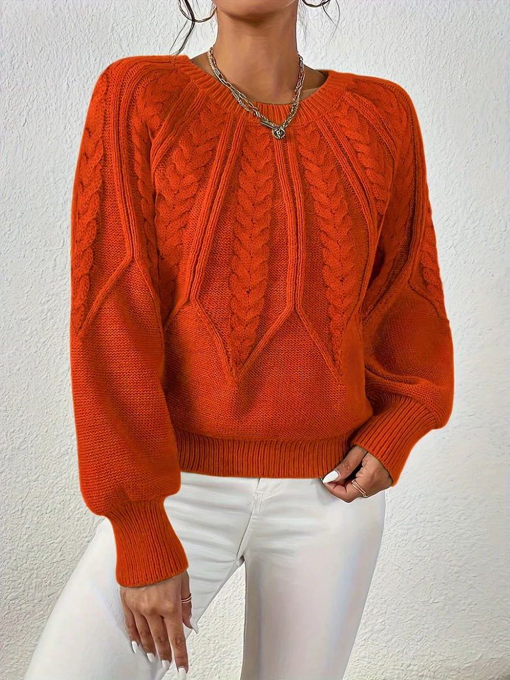 Cezanne - Women's Thick Puff Sleeve Sweater