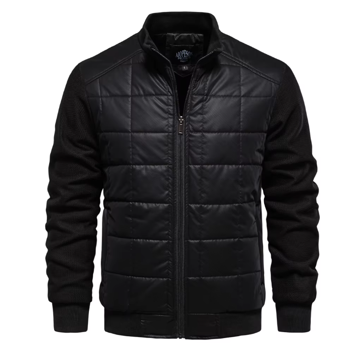 Blouson aviateur matelassé pour homme | Léger et isolé | Vêtement d'extérieur de mi-saison