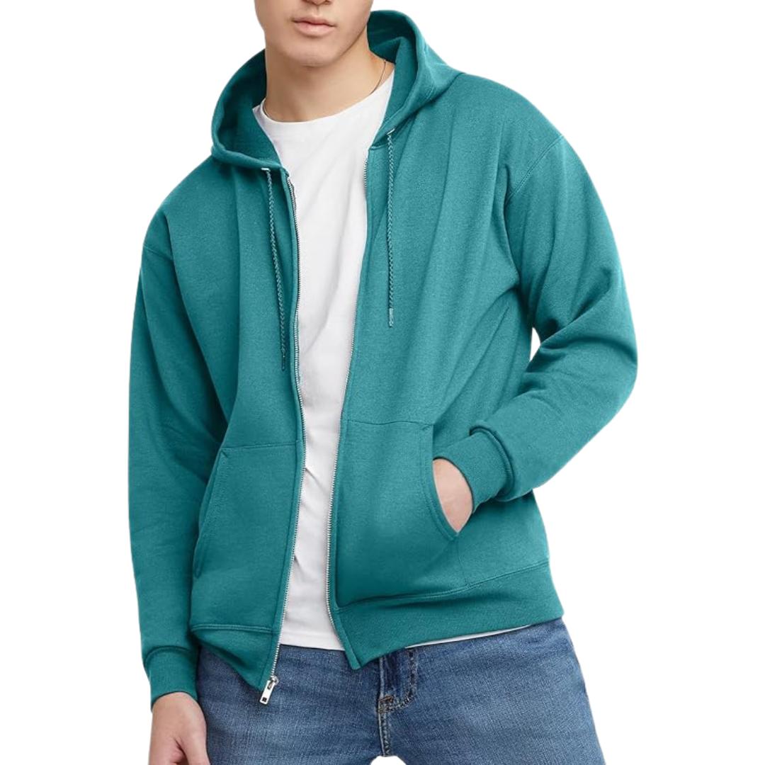 Men’s Full-Zip Fleece Hoodie | Everyday Layer | Soft Brushed Interior