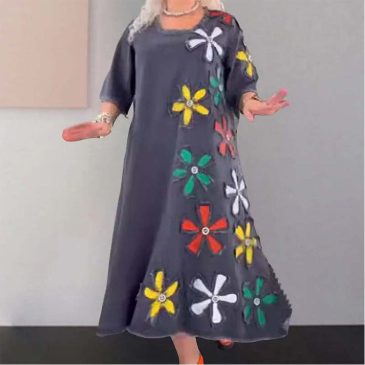 Kalena - Casual dress with round neck