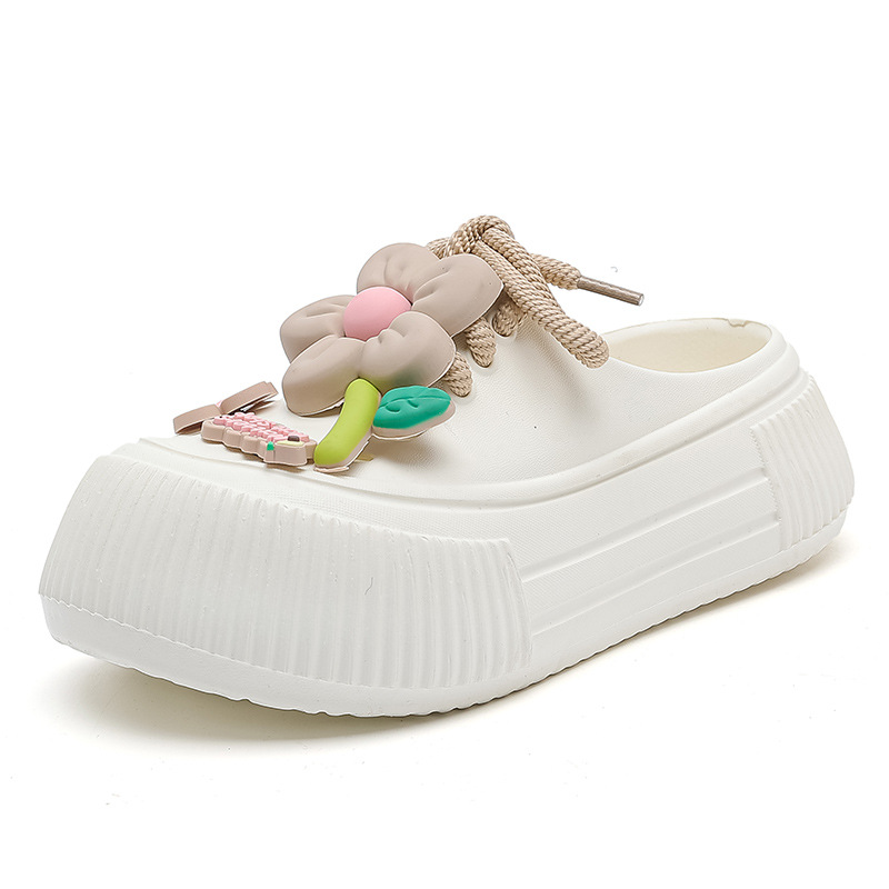 Auralie - Breathable Floral Decor Slippers