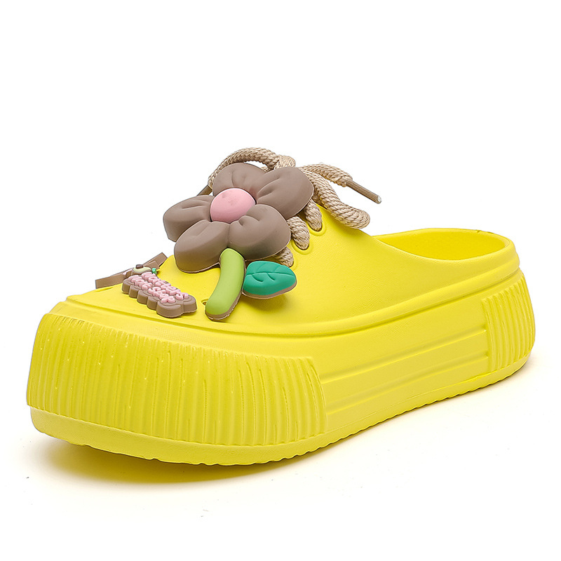 Auralie - Breathable Floral Decor Slippers