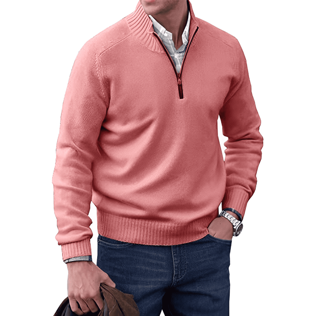 Ethan – Classic Quarter-Zip Sweater
