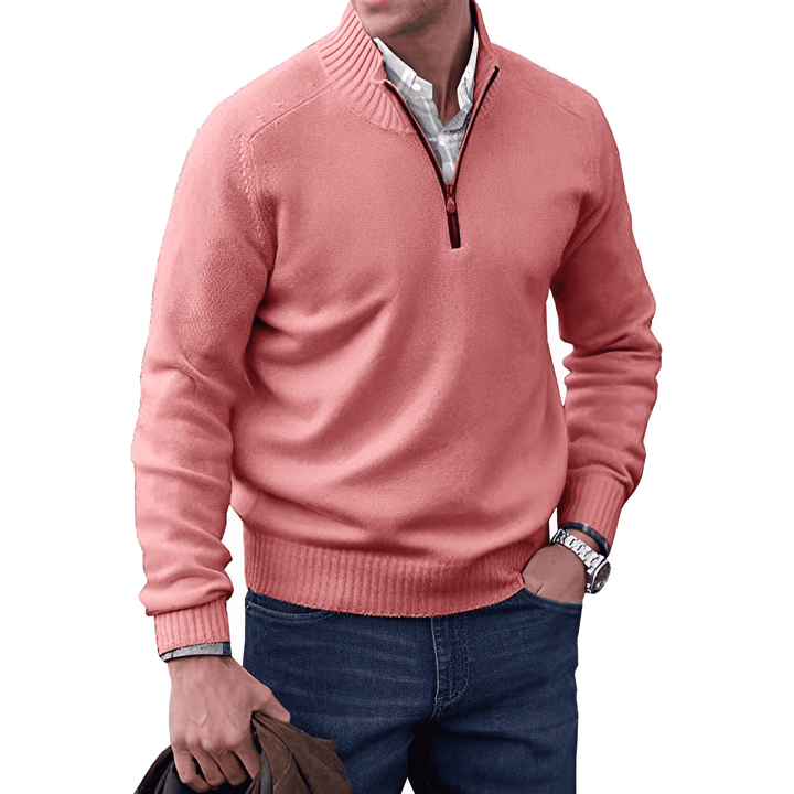 Ethan – Classic Quarter-Zip Sweater