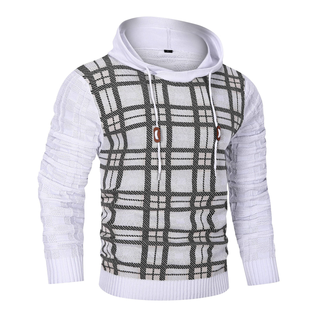 Alpha Knit Hoodie | Textured Pullover with Drawstring Hood