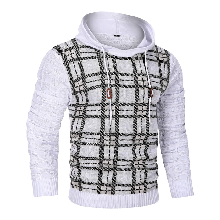 Alpha Knit Hoodie | Textured Pullover with Drawstring Hood