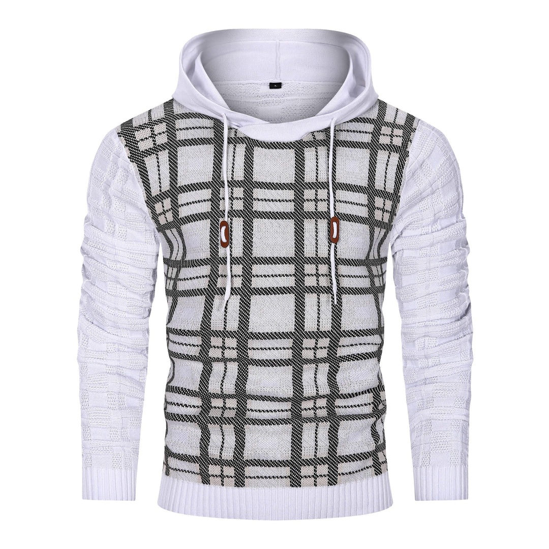 Alpha Knit Hoodie | Textured Pullover with Drawstring Hood