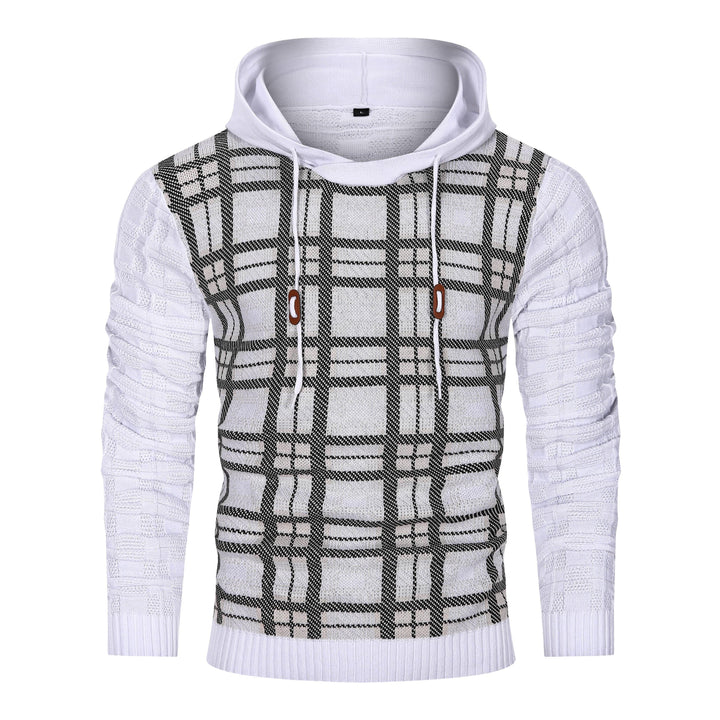 Alpha Knit Hoodie | Textured Pullover with Drawstring Hood