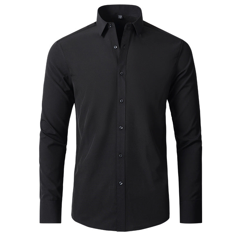 Men’s Stretch Dress Shirt | Wrinkle-Resistant Performance Fabric | Slim Office Fit