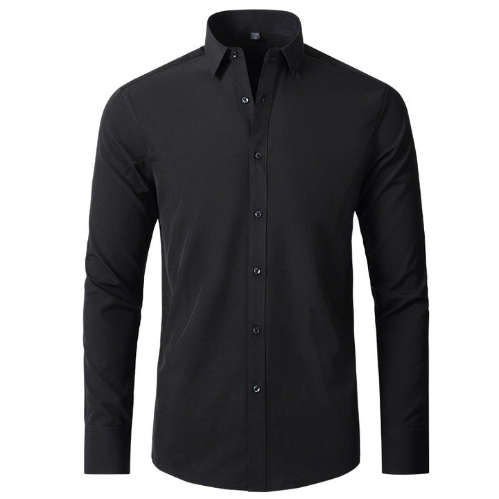 Men’s Stretch Dress Shirt | Wrinkle-Resistant Performance Fabric | Slim Office Fit
