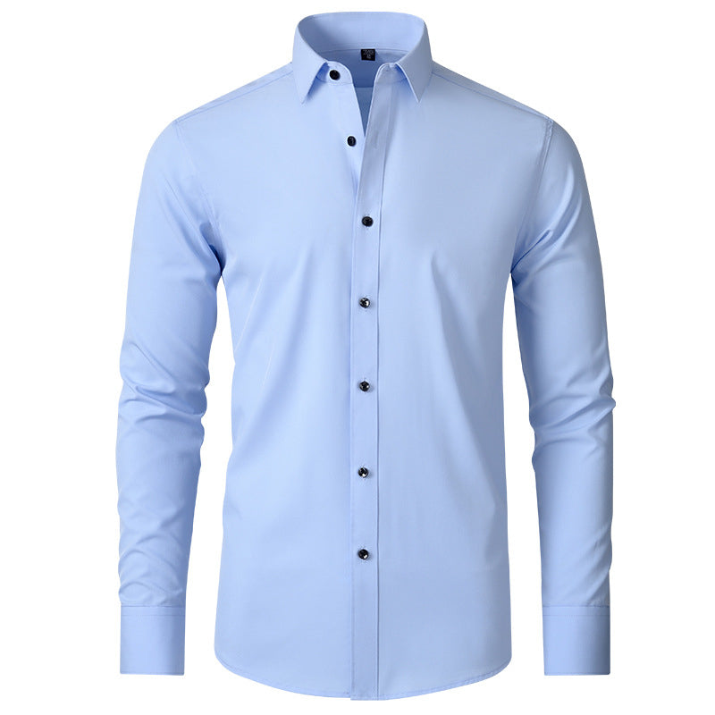 Men’s Stretch Dress Shirt | Wrinkle-Resistant Performance Fabric | Slim Office Fit