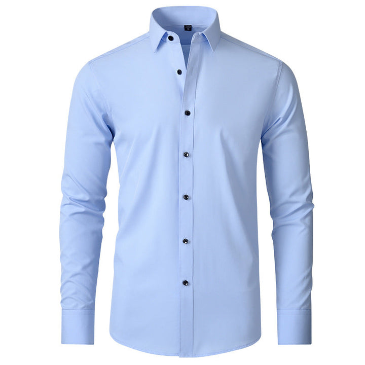Men’s Stretch Dress Shirt | Wrinkle-Resistant Performance Fabric | Slim Office Fit