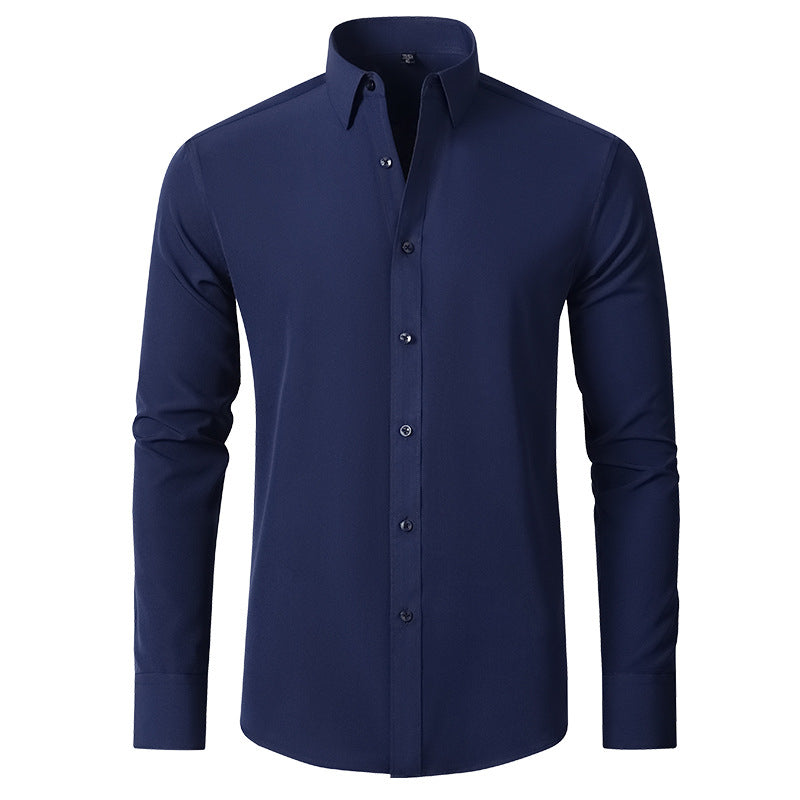 Men’s Stretch Dress Shirt | Wrinkle-Resistant Performance Fabric | Slim Office Fit