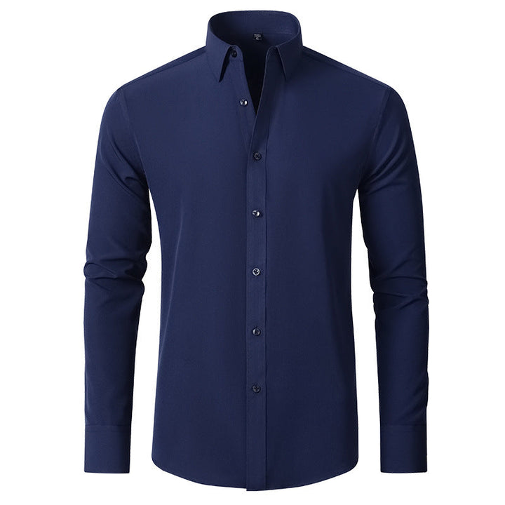 Men’s Stretch Dress Shirt | Wrinkle-Resistant Performance Fabric | Slim Office Fit