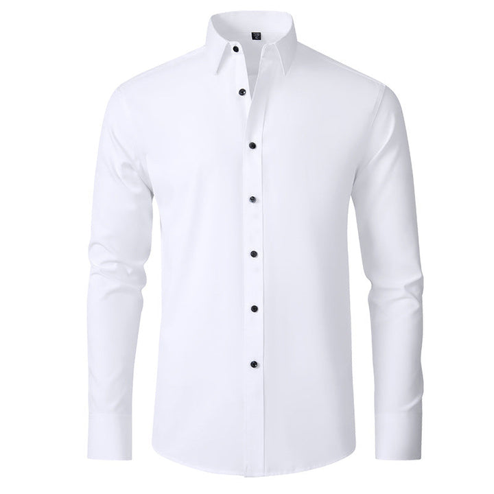 Men’s Stretch Dress Shirt | Wrinkle-Resistant Performance Fabric | Slim Office Fit