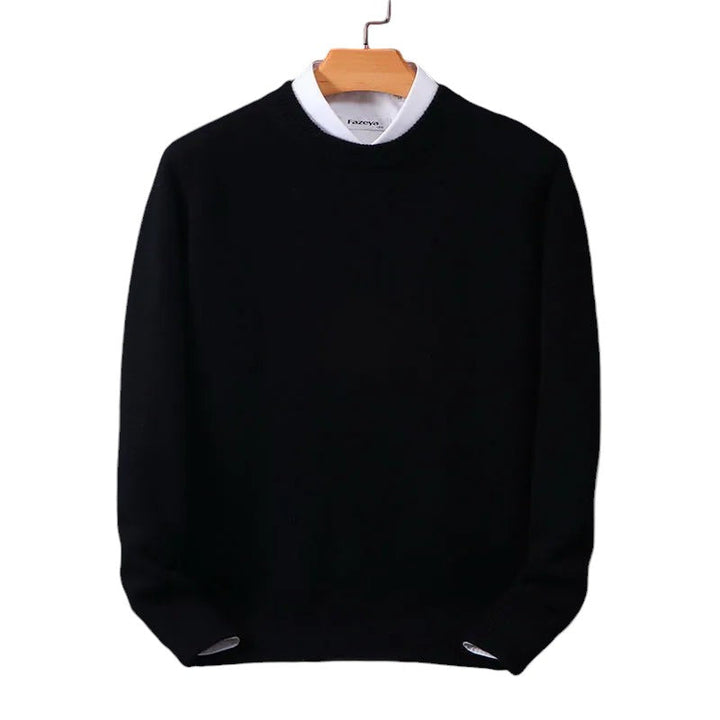 Men’s Classic Crewneck Sweater | Lightweight Knit Pullover | Business Casual Essential