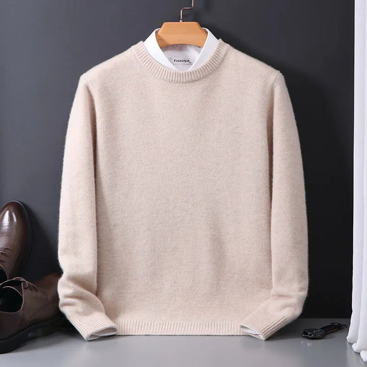 Men’s Classic Crewneck Sweater | Lightweight Knit Pullover | Business Casual Essential