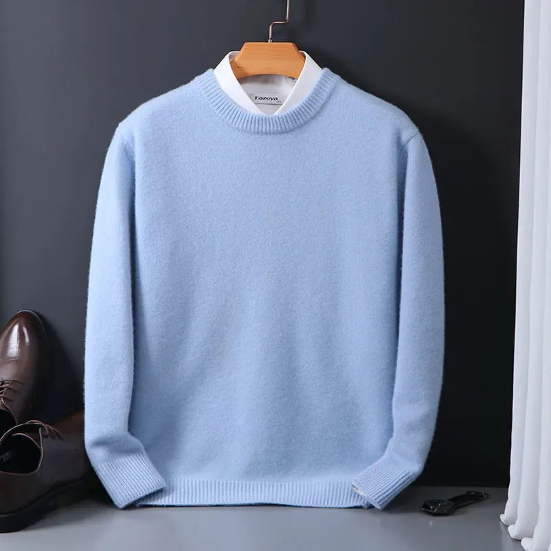 Men’s Classic Crewneck Sweater | Lightweight Knit Pullover | Business Casual Essential