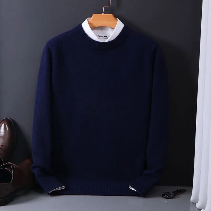 Men’s Classic Crewneck Sweater | Lightweight Knit Pullover | Business Casual Essential