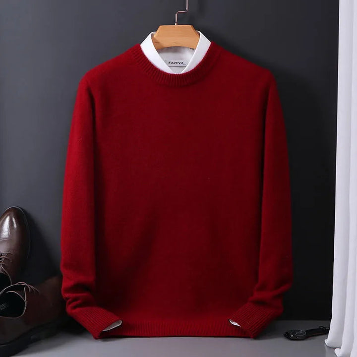Men’s Classic Crewneck Sweater | Lightweight Knit Pullover | Business Casual Essential