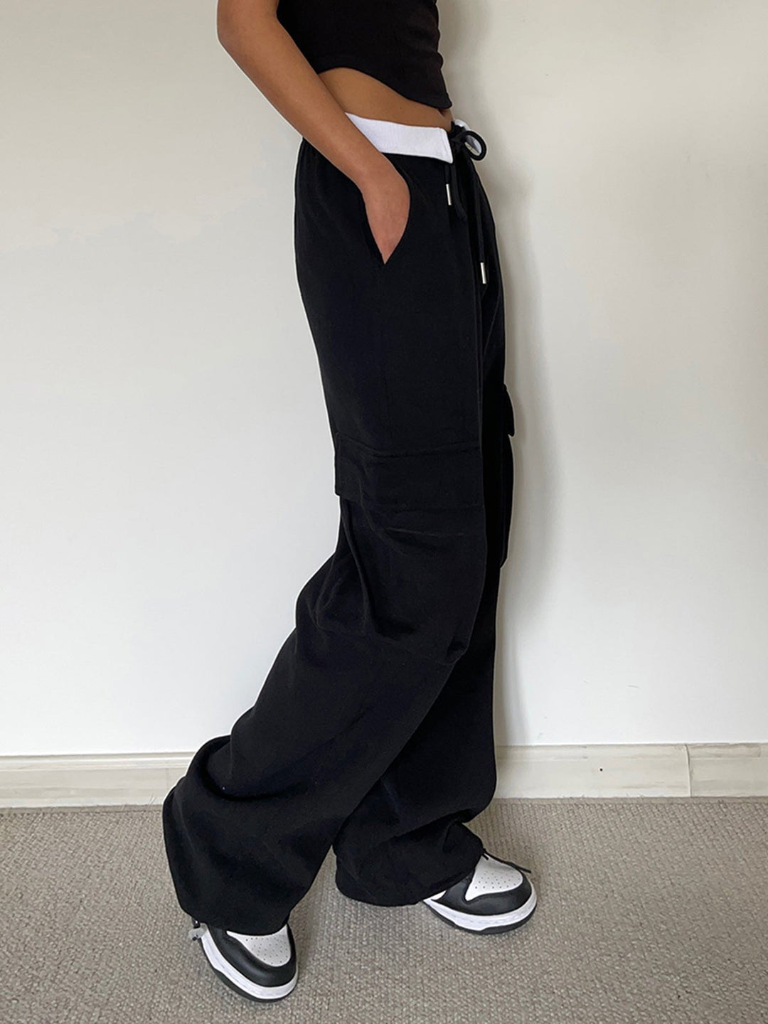 Cargo-Style Jersey Pants | Soft Cotton Blend | Casual Comfort