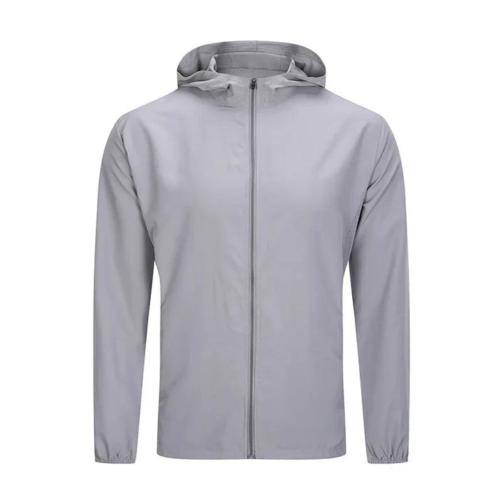 Men's Lightweight Hooded Jacket | Zip-Up Windbreaker | Water-Resistant Shell