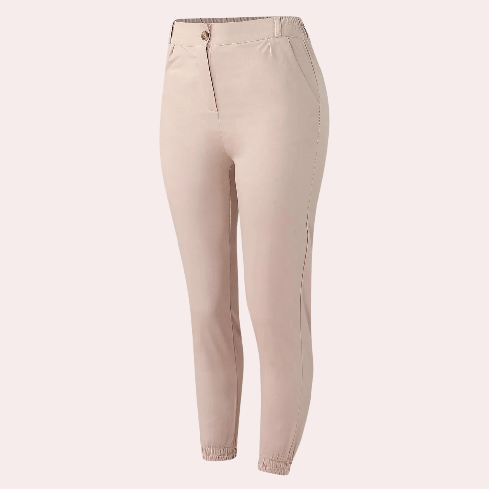 Women's High-Waisted Jogger Pants | Slim Fit & Stretchy | Casual & Chic