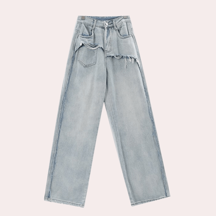 Baggy Wide-Leg Jeans | Vintage Wash | 100% Cotton | Streetwear Essential