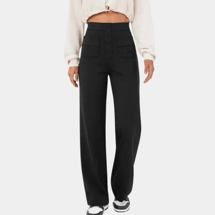 High-Waisted Wide-Leg Pants | Trendy & Comfortable | Soft Fabric | Casual & Streetwear