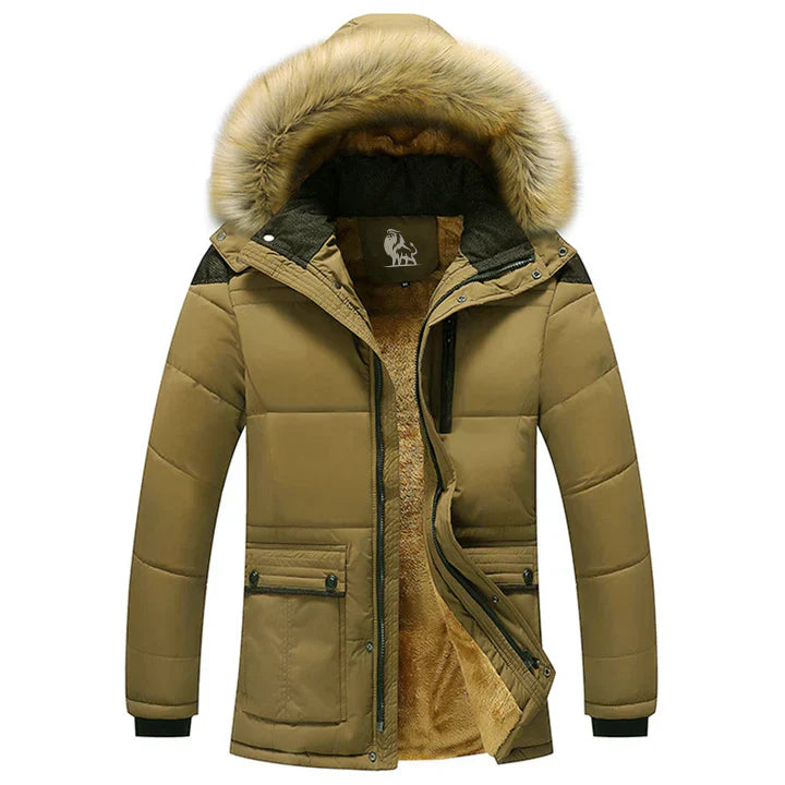 Men’s Insulated Parka | Faux Fur Hood | Heavyweight Winter Warmth