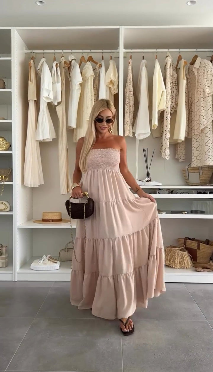 Brisaya - Robe longue bustier élégante