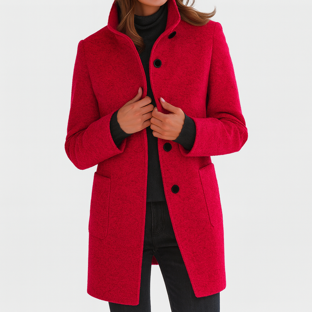 Marionne - Women's jacket with stand-up collar for an elegant and functional style