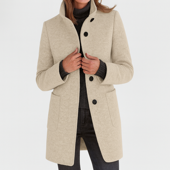 Marionne - Women's jacket with stand-up collar for an elegant and functional style