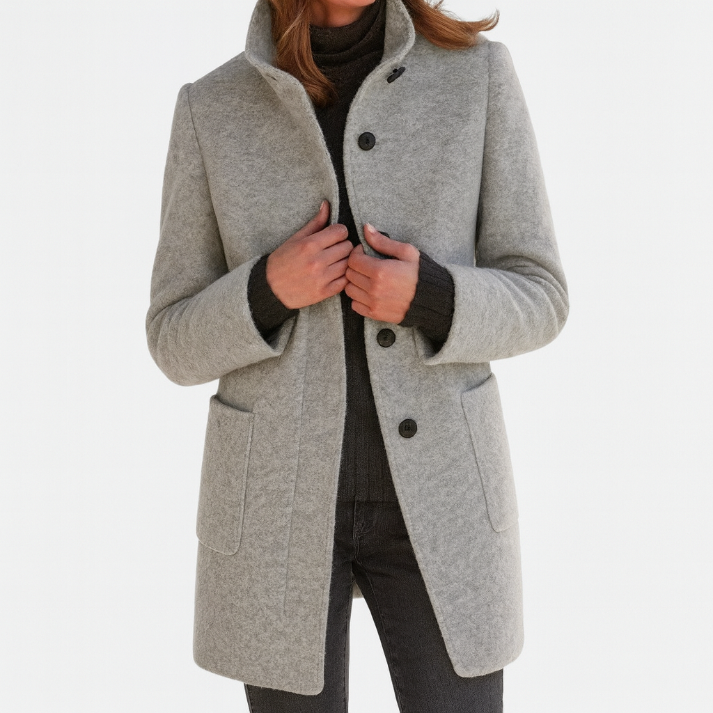 Marionne - Women's jacket with stand-up collar for an elegant and functional style
